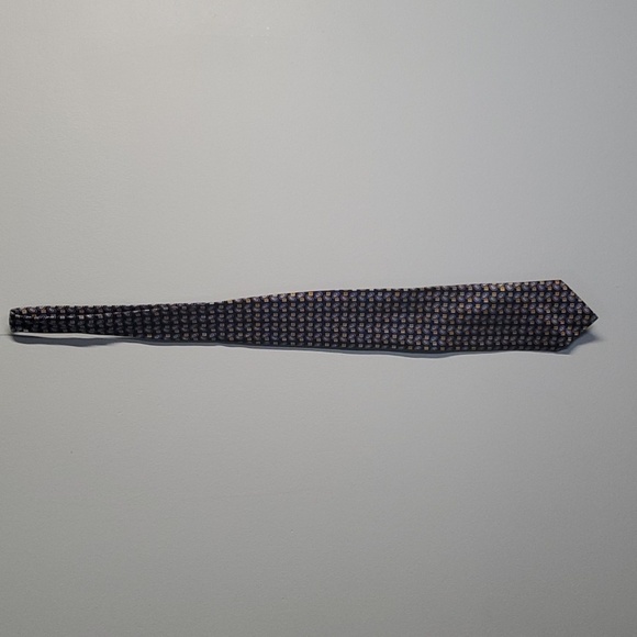 Richel Tie accessory men's tie blue grey gold ish yellow - Picture 1 of 7